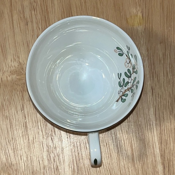 Cuthbertson Original Christmas Tree Coffee Teacup & Saucers Green Band England - Picture 7 of 13